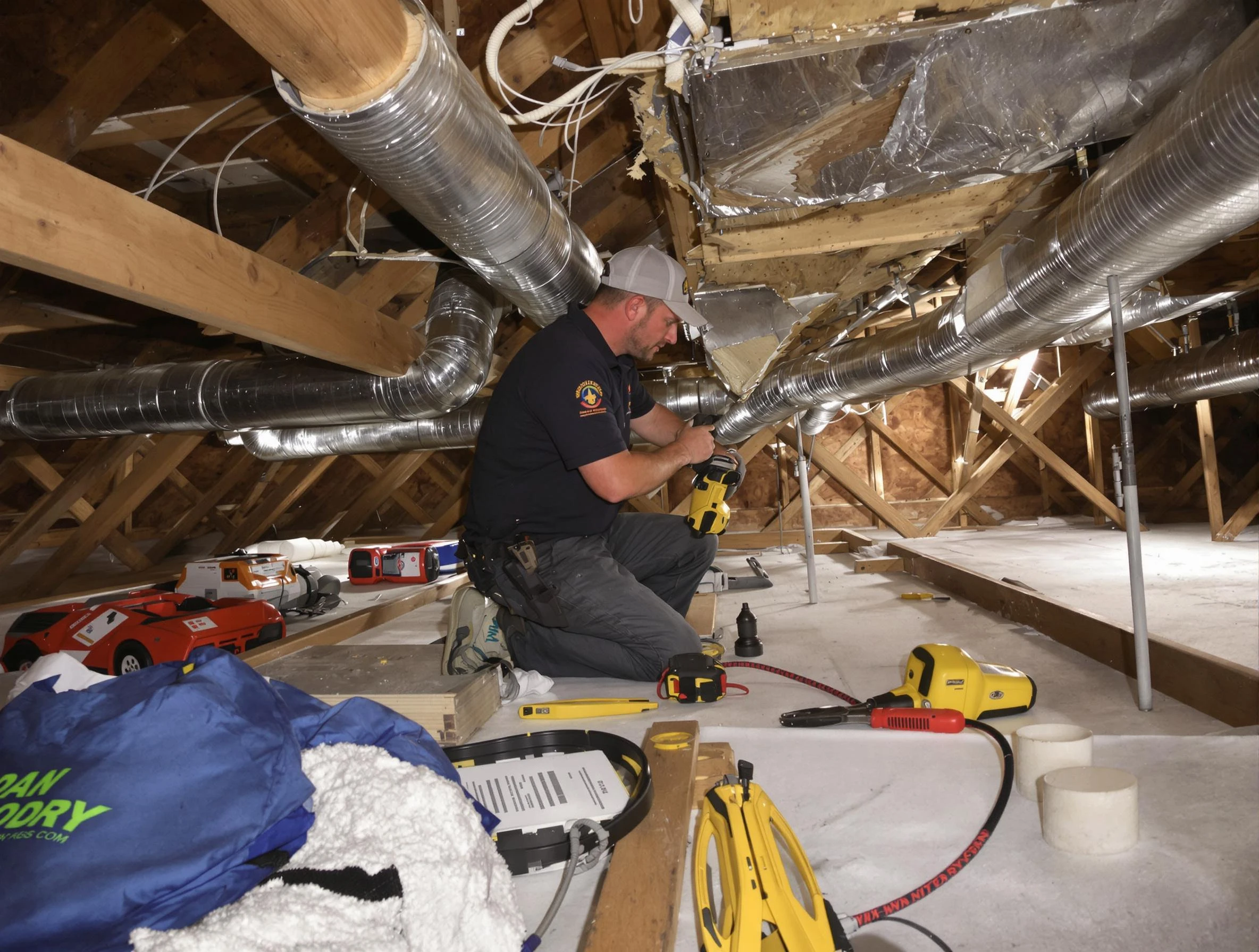Professional air duct repair by West Point Air Duct Cleaning in West Point