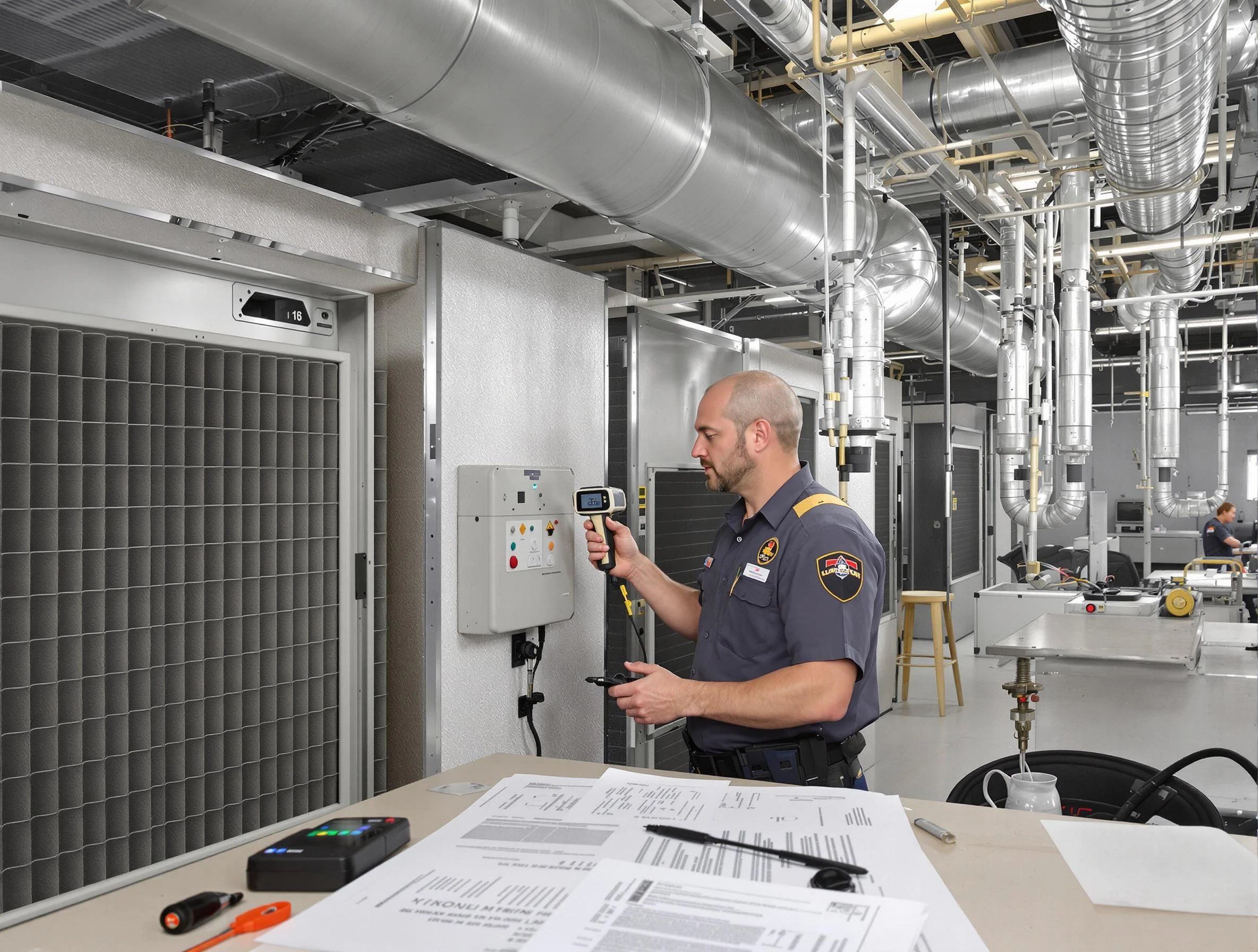 Professional filter system inspection by West Point Air Duct Cleaning in West Point