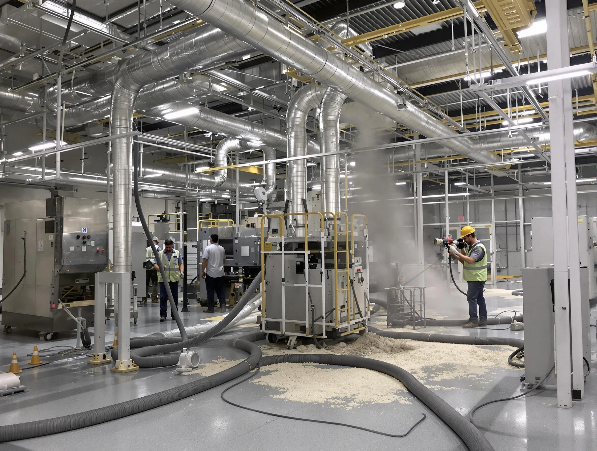 Heavy-duty industrial duct cleaning by West Point Air Duct Cleaning in West Point