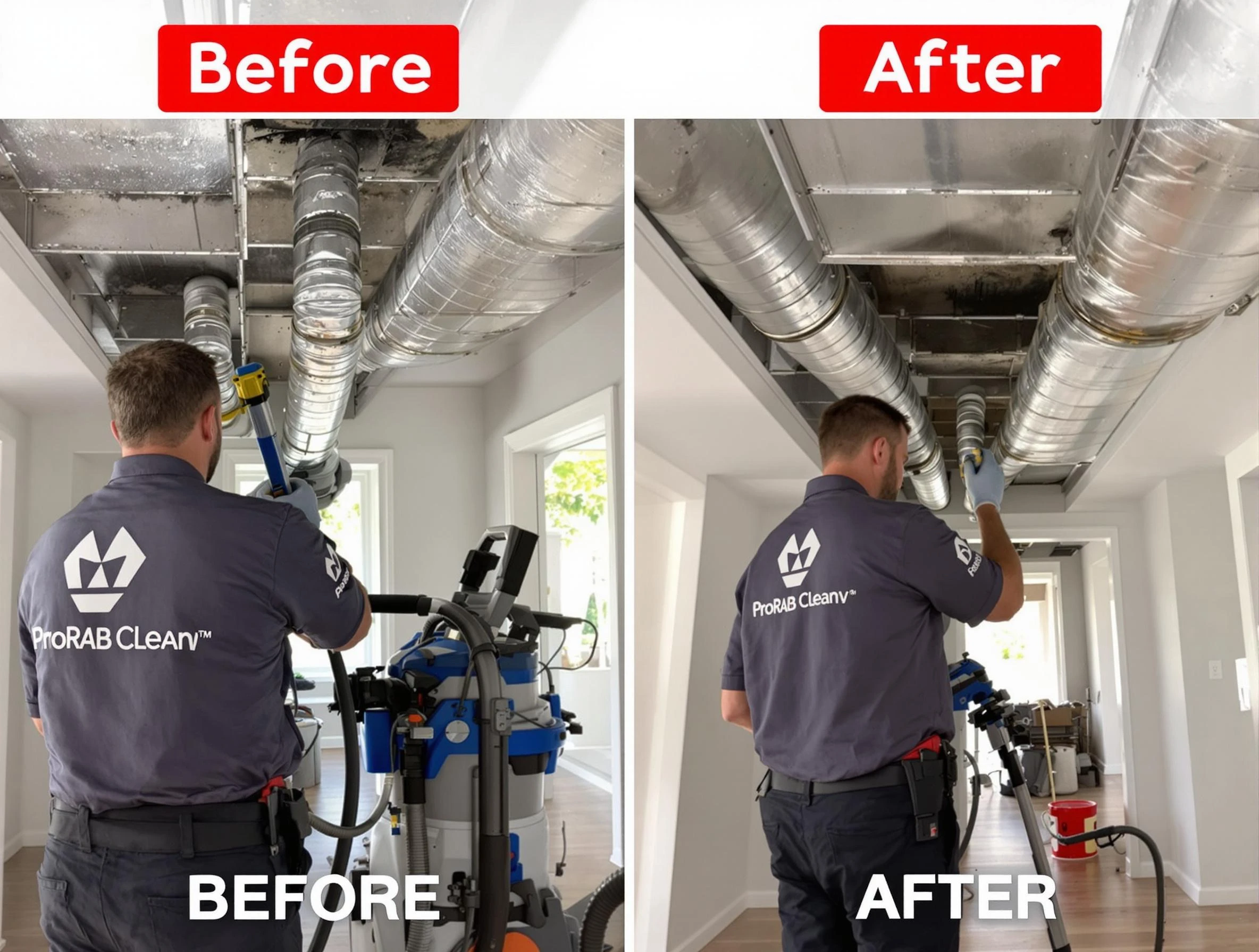 West Point Air Duct Cleaning expert performing thorough residential duct cleaning in a West Point home